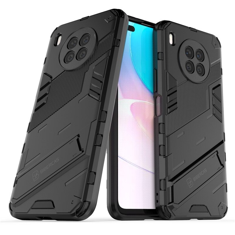 เคส Huawei Nova 8i #เคสฝาหลังพลาสติก ไฮบริด TPU + Kickstand