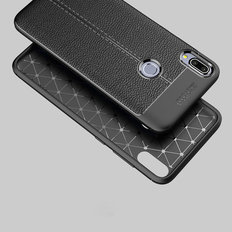 Case Asus Zenfone Max Pro (M1) #เคสฝาหลัง TPU ผิวลิ้นจี่ช่วยป้องกันลายนิ้วมือและกันลื่นได้ดี