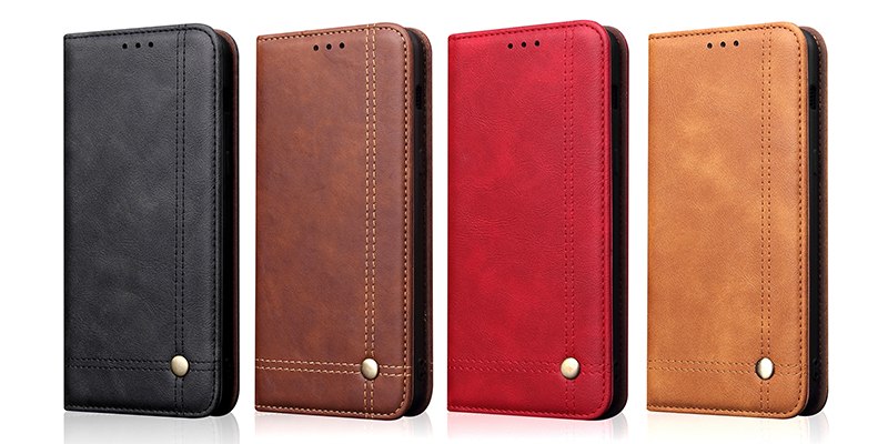 Case Huawei P30 Pro #เคสฝาพับหนัง PU Crazy Horse Texture Retro Leather Auto-absorbed Wallet คุณภาพดี