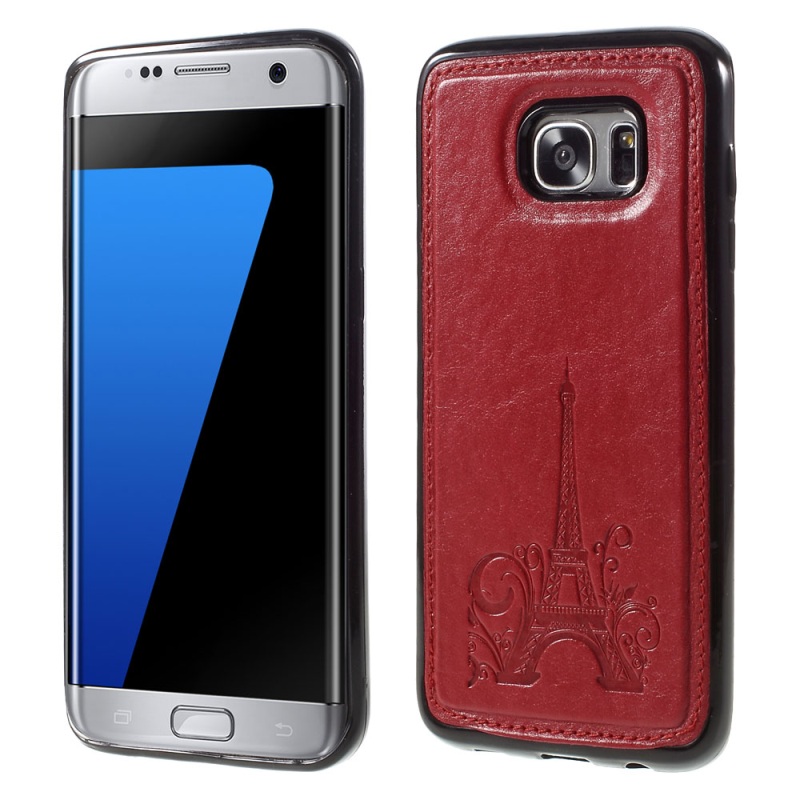 เคส Samsung Galaxy S7 edge TPU ผิวหนังเคลือบป้ัมลายหอไอเฟล