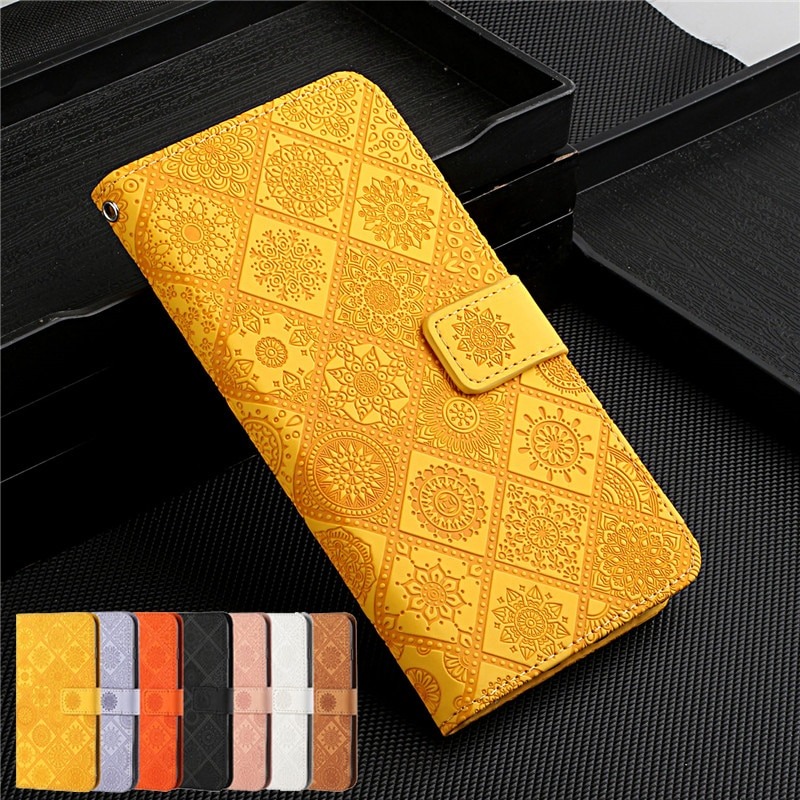 เคส Xiaomi Mi 10T #เคสฝาพับหนัง PU ลายดอกไม้พร้อมสายคล้องมือ Imprinted Flower Wallet Leather Magnet Clasp Case with Strap