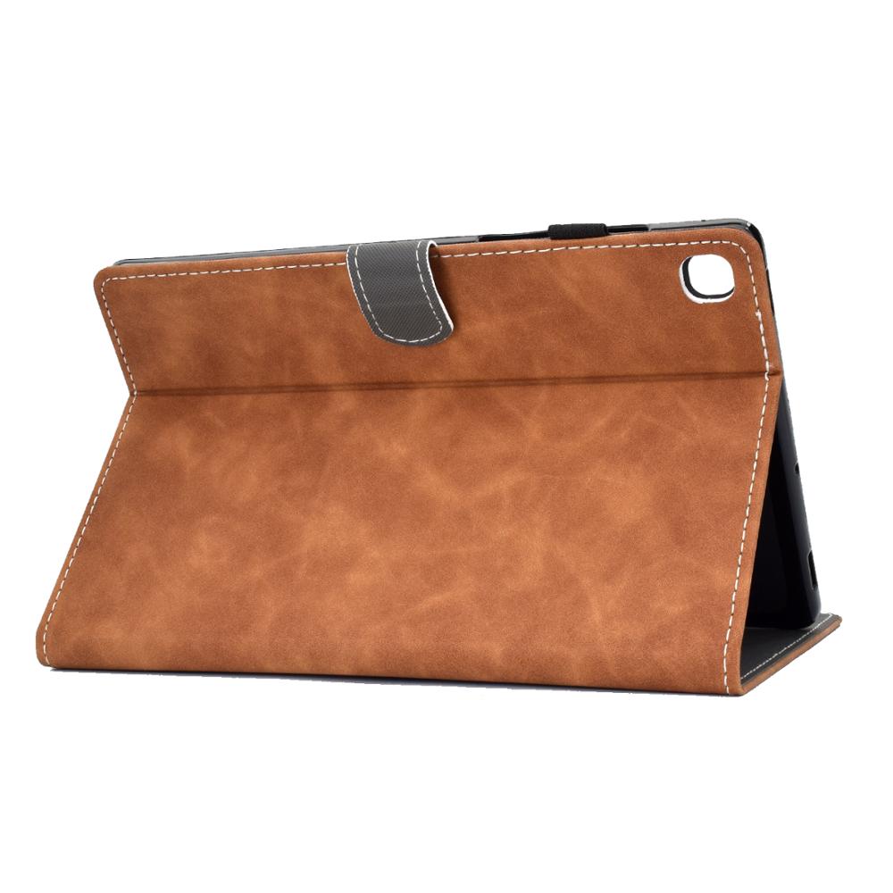 เคส Samsung Galaxy Tab S6 Lite 10.4 SM-P610 P615 P617 #เคสฝาพับหนัง PU พิมพ์ลายแพนด้ามีช่องใส่บัตร Panda Smart Leather Case Cover Shockproof