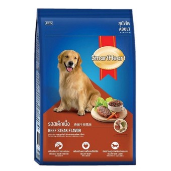 SmartHeart เม็ด สุนัขโต รสสเต็กเนื้อ 450g
