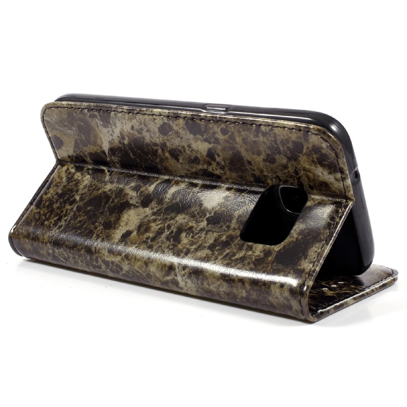 Case Samsung Galaxy S7 #เคสฝาพับสไตล์กระเป๋าสตางค์ลายหินอ่อน สวยงาม