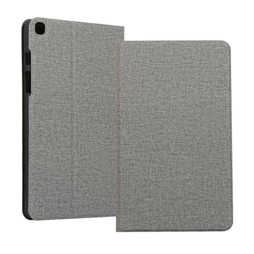 Case Huawei MediaPad M5 Lite 8 #เคสฝาพับผิวเคลือบ Cloth Coated Leather Stand Flip