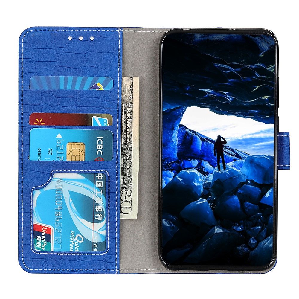 Case OPPO A9 (2020)/A5 (2020) #เคสฝาพับหนัง PU ลายหนังจระเข้แบบกระเป๋าสตางค์ Crocodile Texture PU Leather Stand Wallet