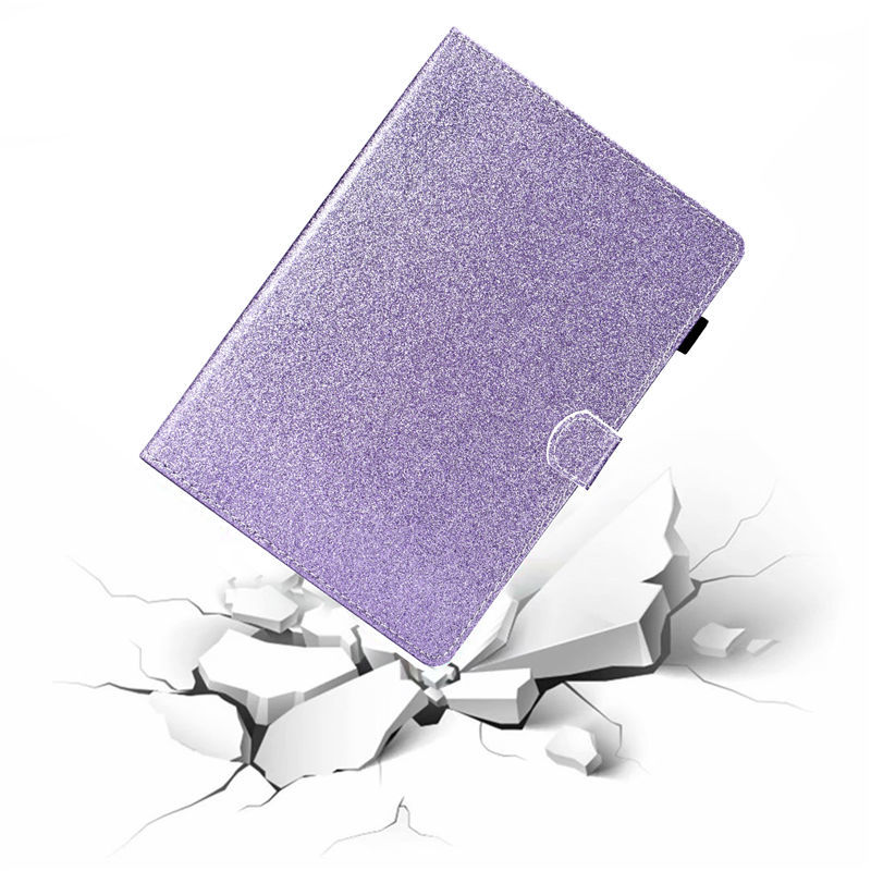 Case Samsung Galaxy Tab S7 11นิ้ว T870 T875 #เคสแท็บเล็ตหนัง PU มีช่องใส่บัตร Glitter Powder Magnetic Stand Wallet PU Leather