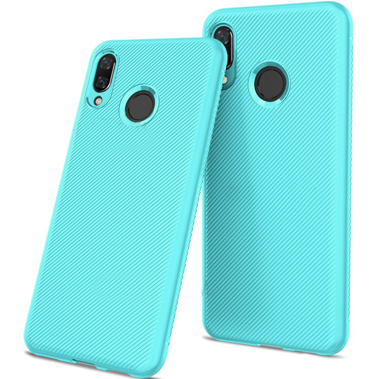 เคส Huawei nova 3 #เคสฝาหลัง TPU นิ่ม Twill Texture Soft Silicone Back Case Cover