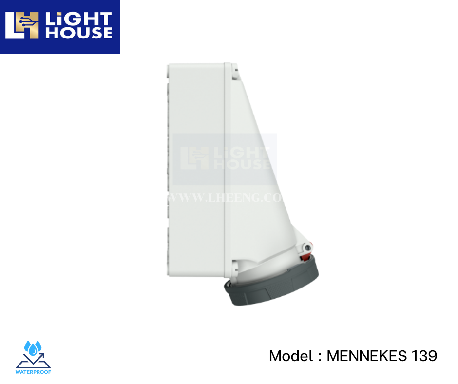 MENNEKES 139 ปลั๊กตัวเมียติดพนัง (3P+E) 125A 400V IP67
