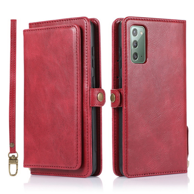 เคส Samsung Galaxy S20 FE / S20 FE 5G #เคสหนังฝาพับสไตล์กระเป๋าสตางค์ PU Wallet Split Leather 2 in 1 Card Slot + Money slot + Magnetic Separable Shell
