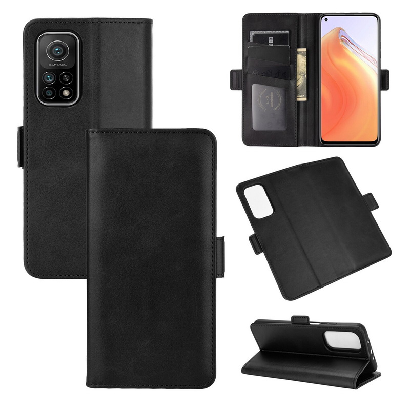 เคส Xiaomi Mi 10T Pro#เคสฝาพับหนัง PU มีแถบปิดแม่เหล็กสไตล์กระเป๋าสตางค์