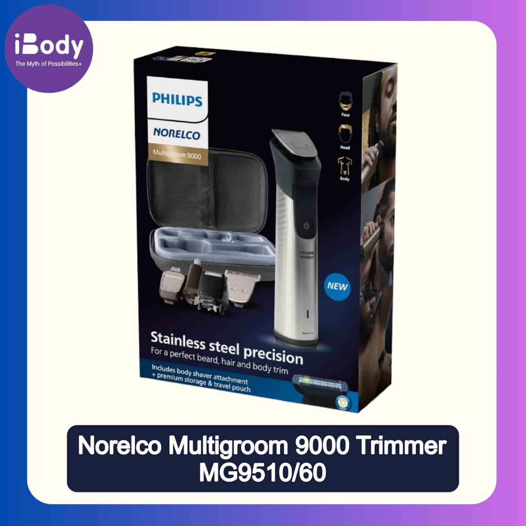 (Philips®) Norelco Multigroom 9000 Trimmer MG9510/60 ฟิลิปส์ เครื่องโกนขนไฟฟ้าสำหรับใบหน้าและร่างกาย