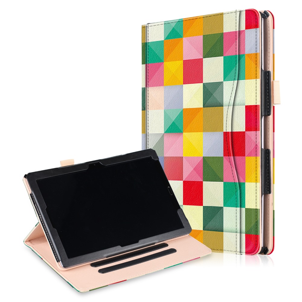 Case Huawei MediaPad M5 Pro 10.8 นิ้ว #เคสฝาพับหนัง PU พิมพ์ลายมีแถบยืดหยุ่นสวมนิ้ว Pattern Printing Pocket Front PU Leather with Elastic Band