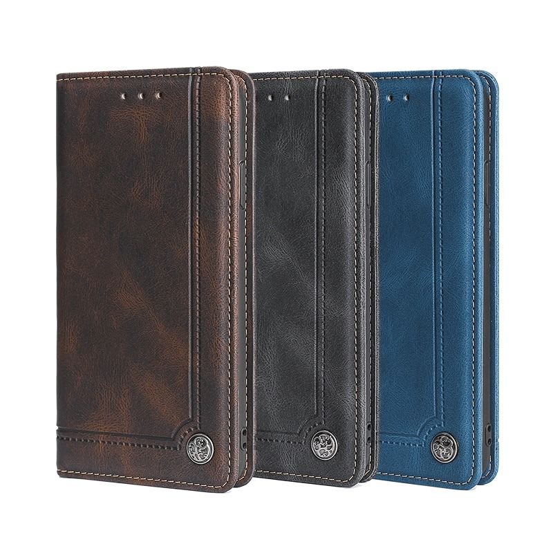 เคส Xiaomi 12 Pro #เคสฝาพับปกหนังสไตล์วินเทจดูดซับอัตโนมัติแบบกระเป๋าสตางค์