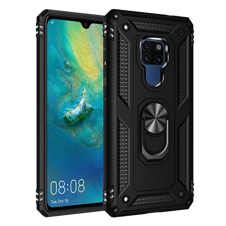 Case Huawei Mate 20 X #เคสฝาหลัง Hybrid TPU+PC มีแหวนสวมนิ้ว