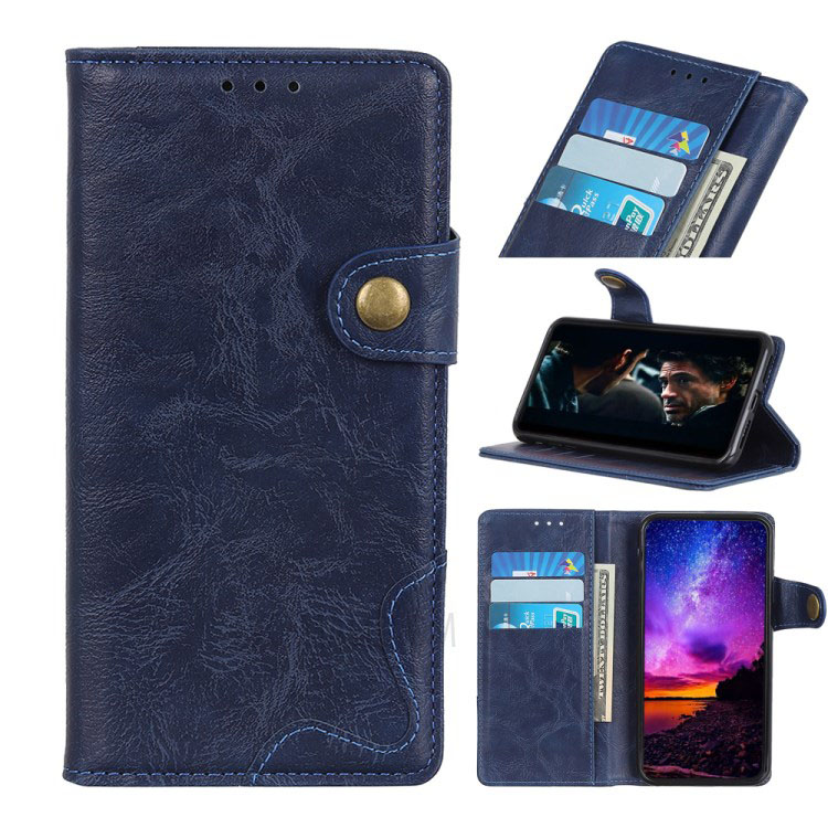 Case Huawei Y9 Prime 2019 #เคสฝาพับหนัง PU ผิวหนังม้า S-shape Crazy Horse Texture Wallet Leather