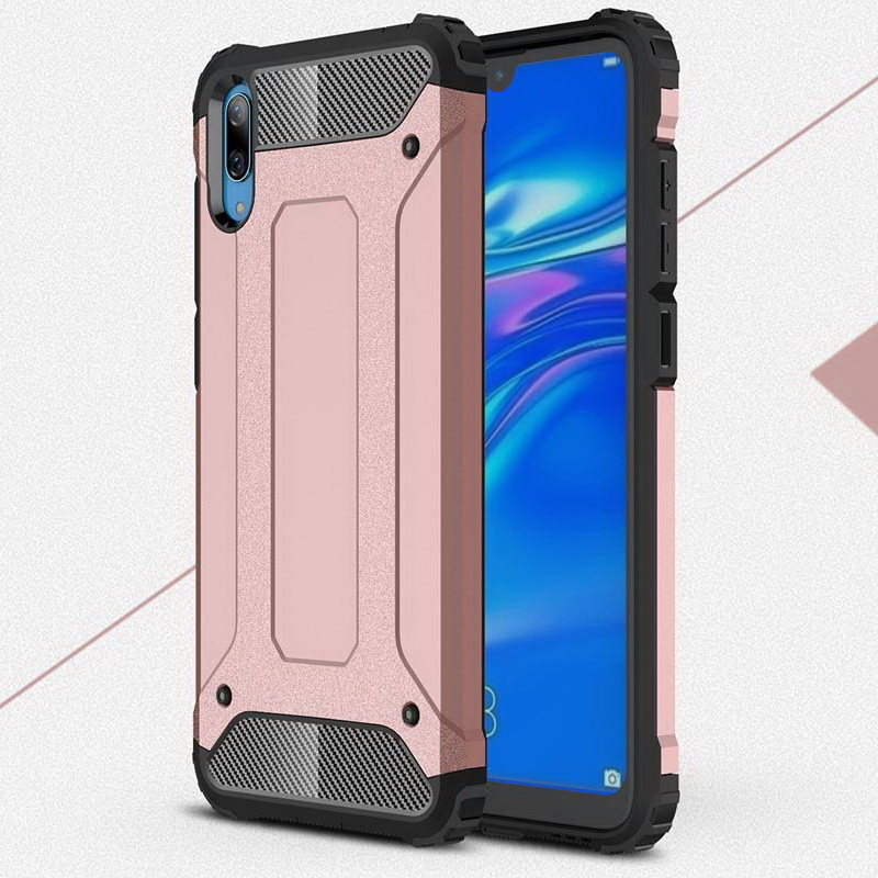 เคส Huawei Y7 Pro (2019) #เคสฝาหลังเกราะป้องกัน ไฮบริด พลาสติก+TPU
