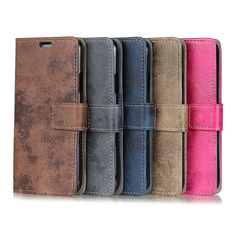 เคส Samsung Galaxy Note 9 #เคสฝาพับหนัง PU สไตล์ Retro มีช่องเสียบบัตร