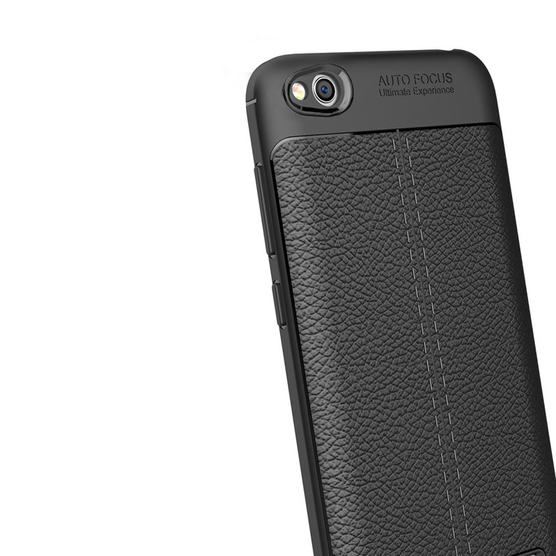 Case Xiaomi Redmi 5A #เคสฝาหลังผิวลิ้นจี่ช่วยป้องกันลายนิ้วมือและกันลื่นได้ดี