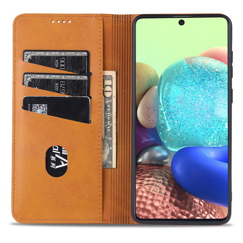 เคส Redmi Note 9T 5G #เคสฝาพับ AZNS สไตล์ Retro หนัง PU มีช่องเสียบการ์ด