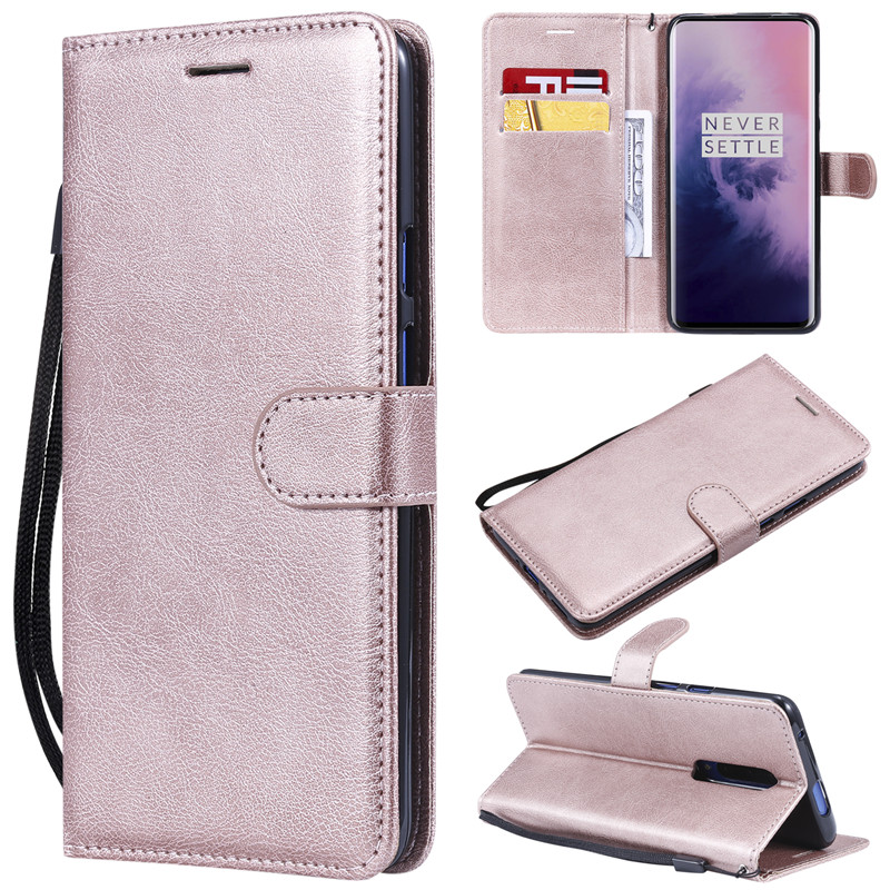 Case OnePlus 7 Pro #เคสฝาพับหนัง PU แบบกระเป๋าสตางค์ Wallet Leather Stand Case