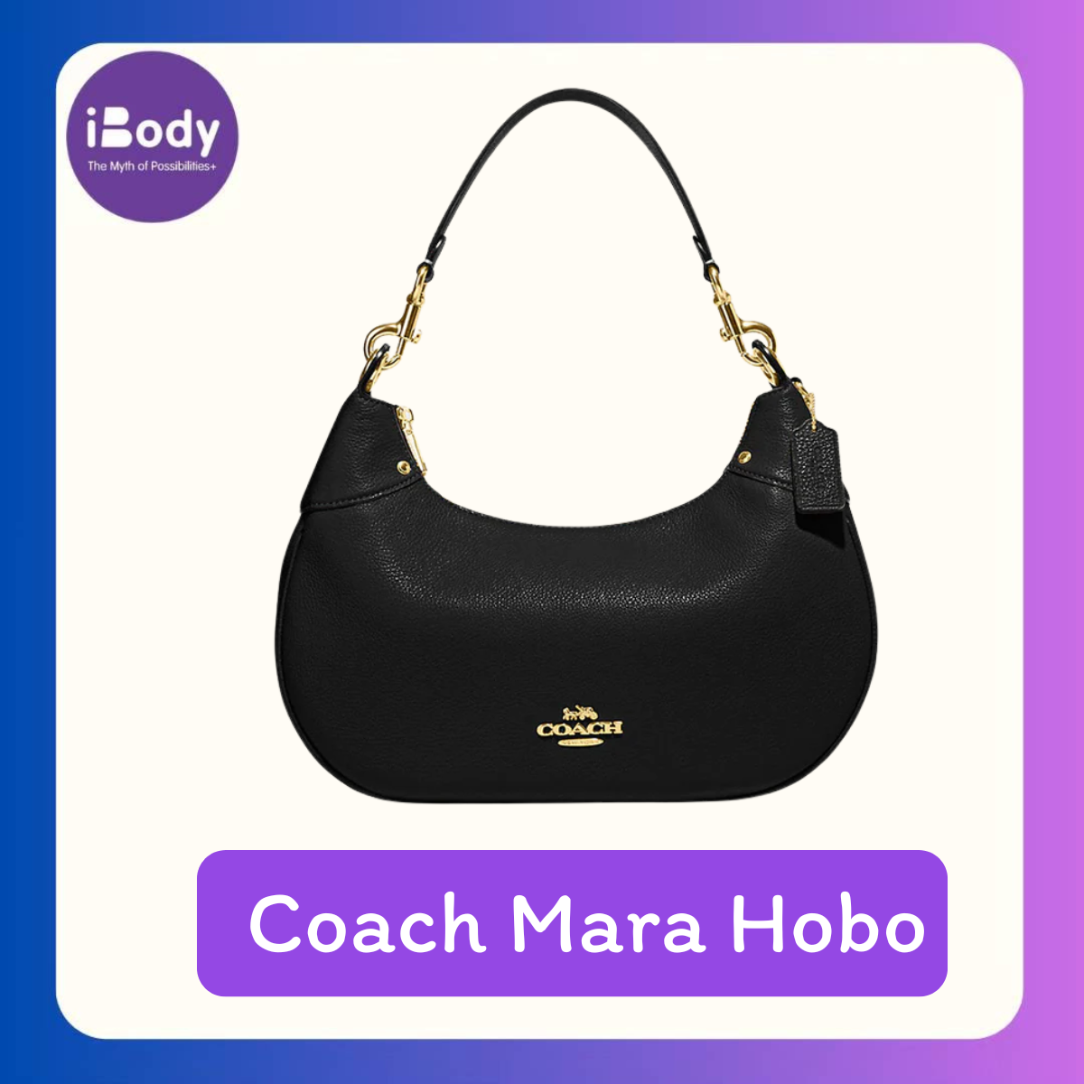 หนังแท้ 100% Coach Mara Hobo กระเป๋า Coach สไตล์คลาสสิก ใช้งานได้ทุกวัน