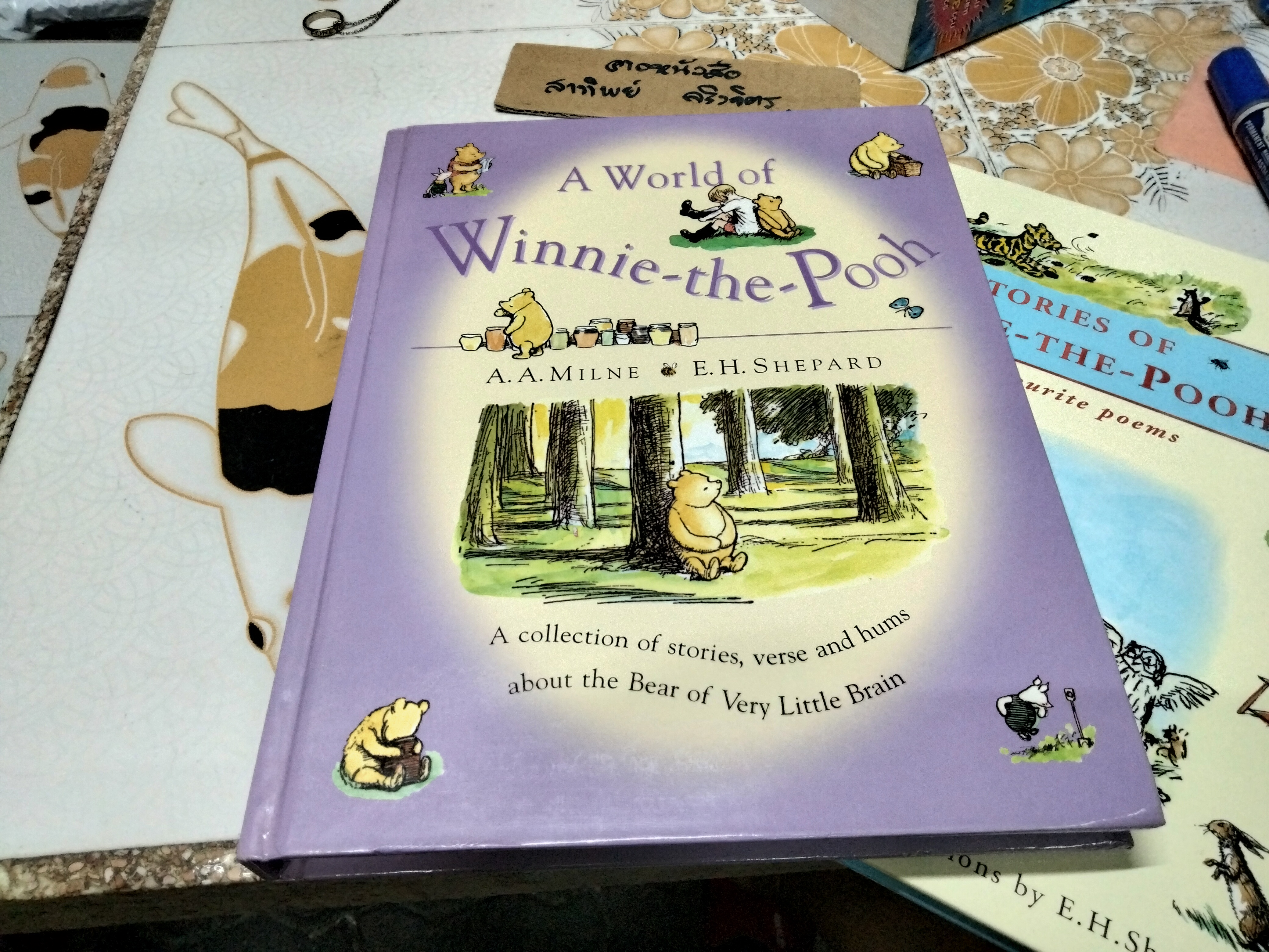 A WORLD OF WINNIE THE POOH + STORIES OF WINNIE-THE-POOH with favourite poems by A.A.MILNE (ขายรวม 2 เล่ม)