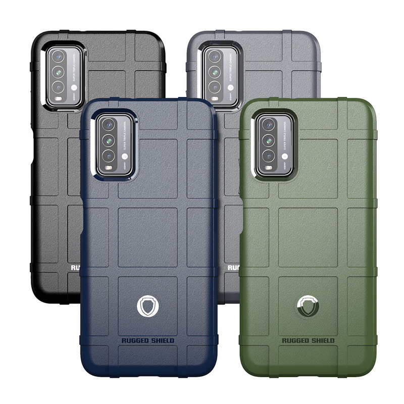 เคส Redmi 9T #เคสฝาหลัง Rugged Shield Series Soft Silicone Shock Absorption Matte กันกระแทก