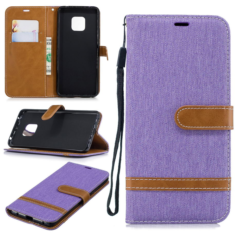 Case Huawei Mate 20 Pro #เคสฝาพับหนัง PU พร้อมสายคล้องมือสีสันสวยงาม