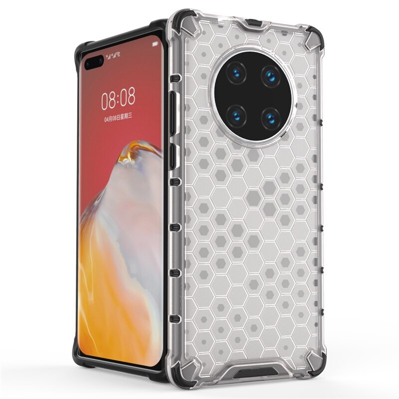 เคส Huawei Mate 40 Pro #เคสฝาหลังกันกระแทก Honeycomb Shock Absorber TPU + PC + Silicone Hybrid