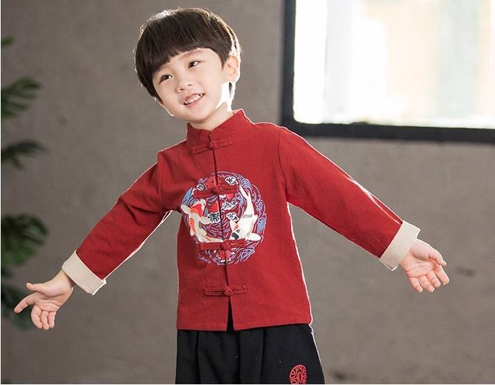 set เสื้อกับกางเกงเด็กชาย ตี๋น้อยรับตรุษจีน
