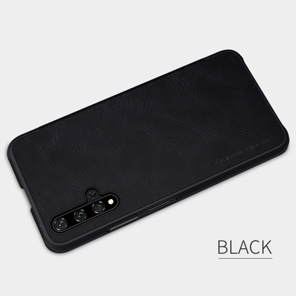 เคส Huawei Nova 5T #เคสแบบฝาพับ NILLKIN แท้รุ่น Qin Series Card Slot คุณภาพดี