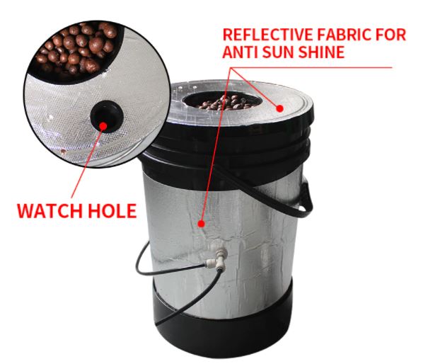 ระบบปลูกแบบ Aeroponics 6Pcs 5 Gallon Bucket