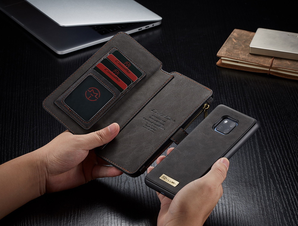 เคส Huawei Mate 20 Pro #เคสฝาพับ CASEME แยกเคสได้แบบกระเป๋าหนังแยก 2 ใน 1 คุณภาพดี