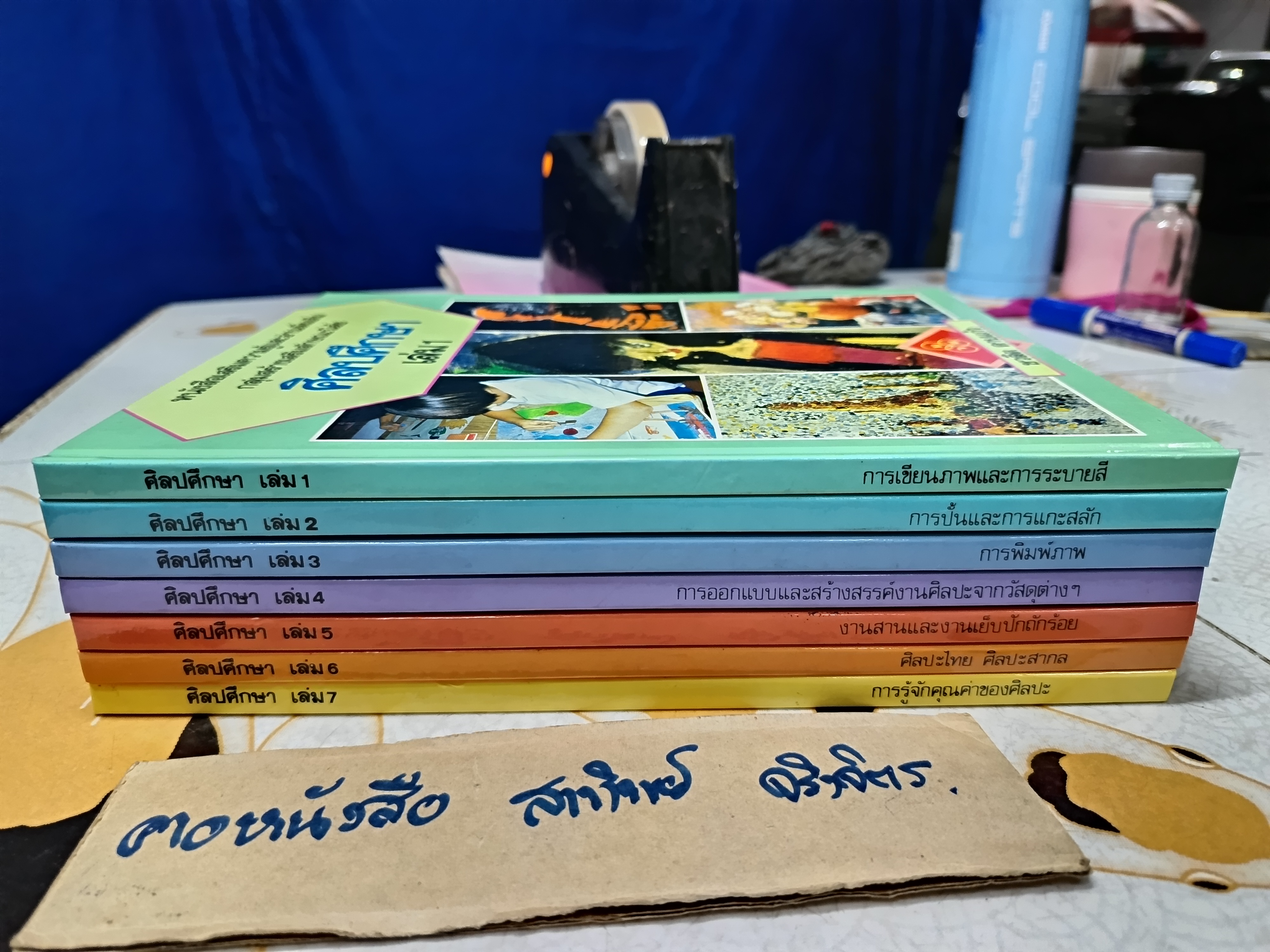หนังสือเสริมความรู้และอ่านเพิ่มเติม กลุ่มสร้างเสริมลักษณะนิสัย ศิลปศึกษา (7 เล่มชุด) จัดทำโดย ชวลิต ดาบแก้ว