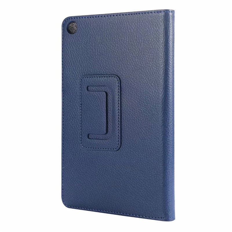 เคส Huawei MediaPad M5 Lite 8 #เคสฝาพับหนัง PU ผิวลิ้นจี่ Litchi Skin Leather Case