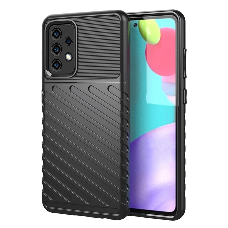 เคส Samsung Galaxy A53 5G #เคสฝาหลัง TPU อ่อน Thunder Series Twill Texture Soft TPU