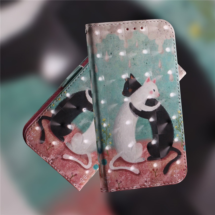 Case Samsung Galaxy A7 (2018) #เคสฝาพับแบบกระเป๋าสตางค์ Pattern Printing Wallet Stand