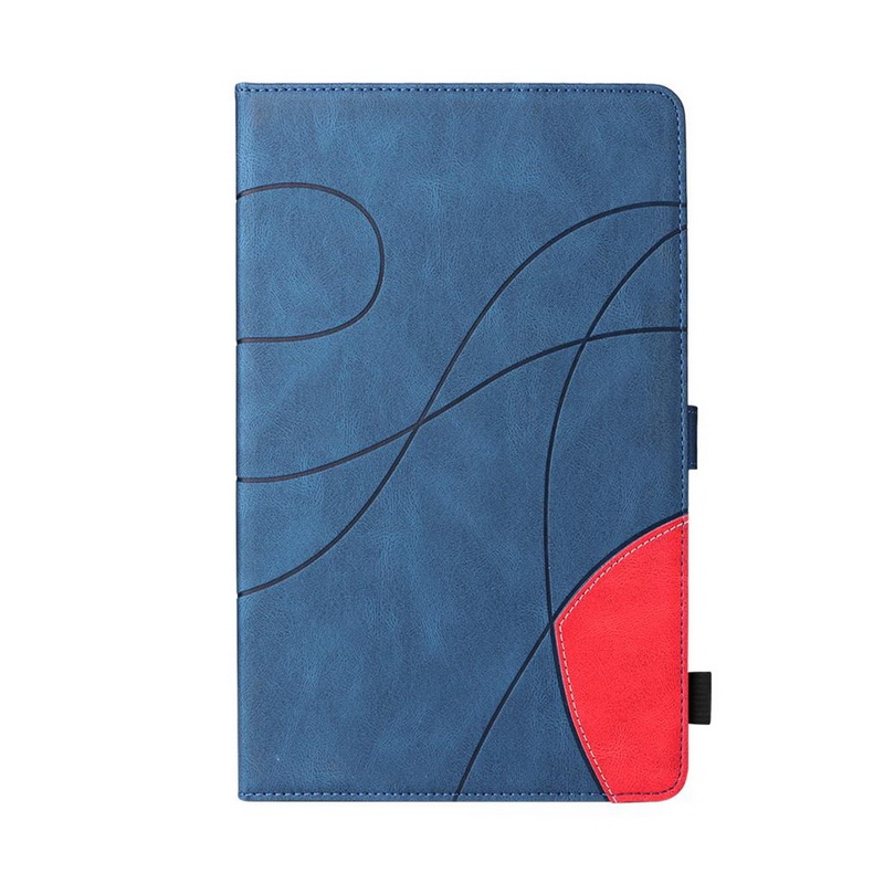 เคส Samsung Galaxy Tab A7 Lite 8.7" (T220,T225) #เคสฝาพับหนัง PU มีช่องใส่บัตร Dual-Color Splicing PU Leather Tablet Shell Case