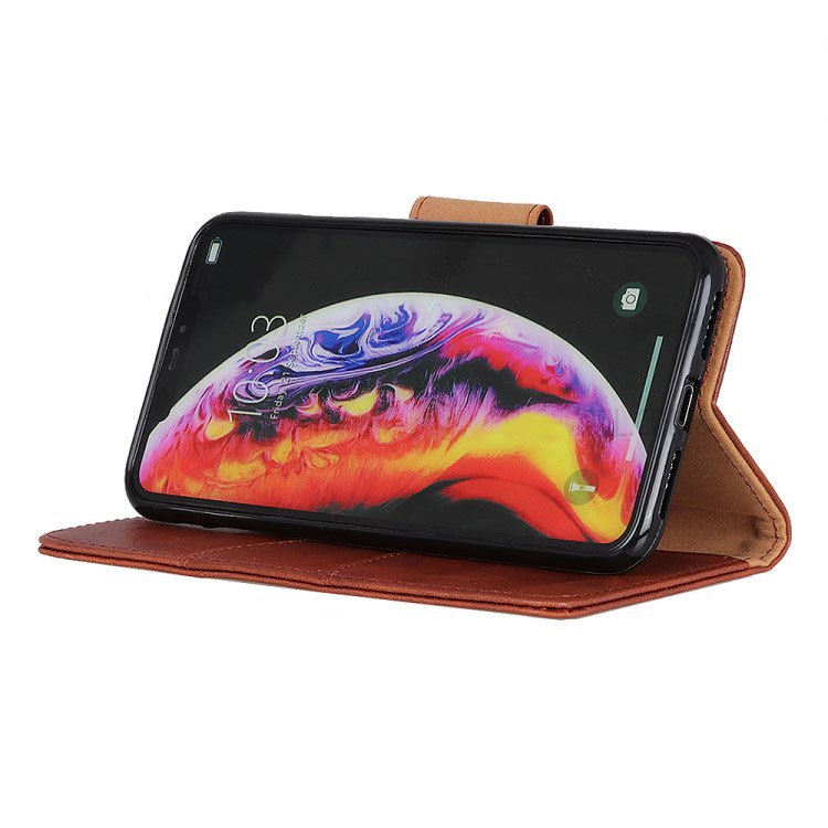 เคส Samsung Galaxy A20s #เคสฝาพับหนังแยกคุณภาพดี Crazy Horse Split Leather Wallet