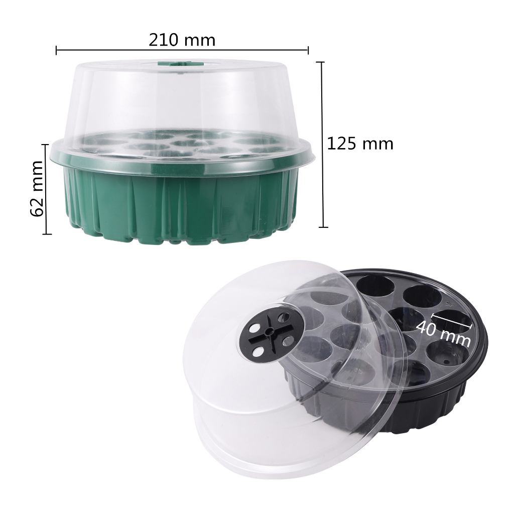 ถาดเพาะปลูกพืช มีไฟ LED ปรับได้ สําหรับเพาะเมล็ด แบบหลายรุ่น