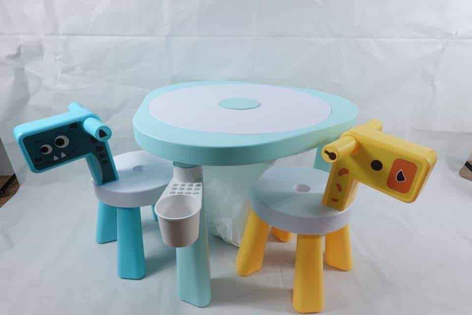 set โต๊ะ เก้าอี้ยีราฟ พร้อมเลโก้