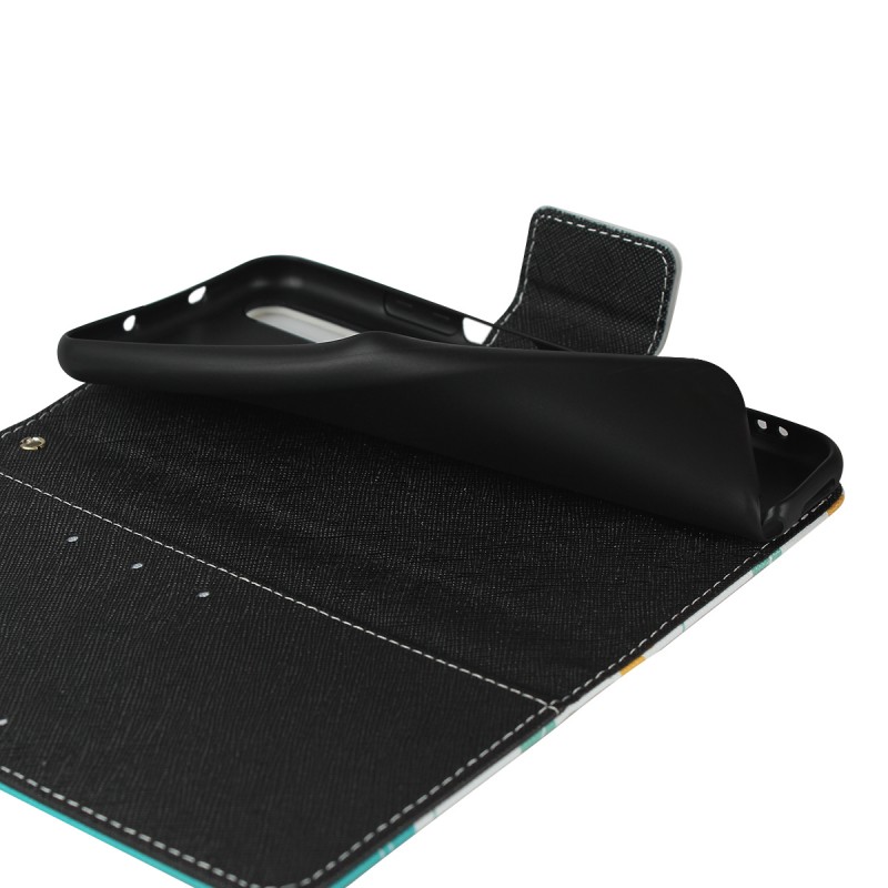 Case Huawei nova 3 #เคสฝาพับหนัง PU พิมพ์ลาย Printing Surface PU Leather + TPU Casing