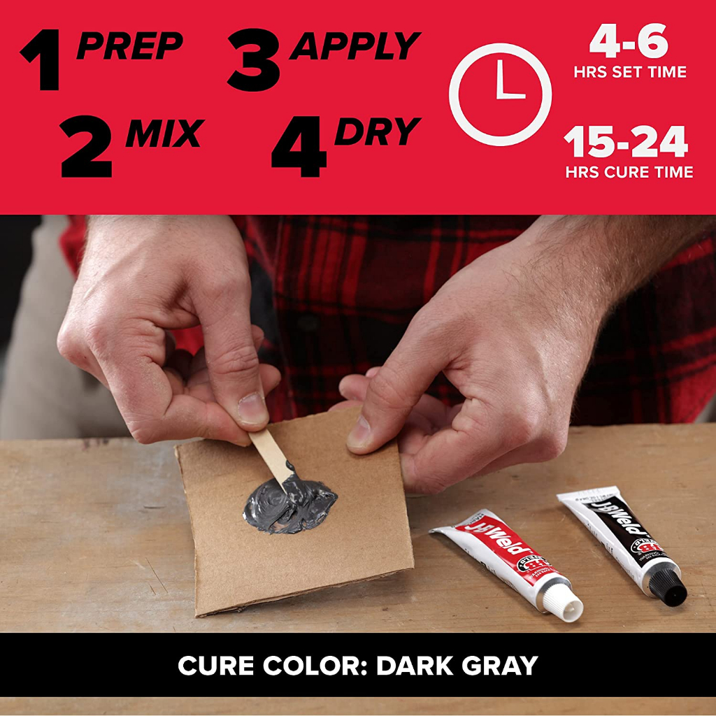 J-B Weld® Original Cold-Weld Formula Steel Reinforced Epoxy อีพ็อกซี่ สองส่วนแบบเชื่อมเย็น ซ่อมแซมโลหะ