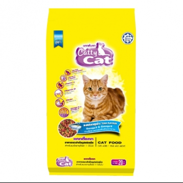 Catty Cat อาหารแมวเม็ด รสปลาทูน่า 20kg. FT23