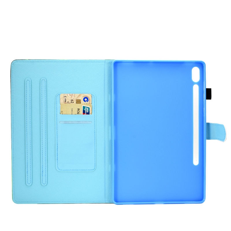 Case Samsung Galaxy Tab S7 SM-T870 SM-T875 #เคสฝาพับหนัง PU พิมพ์ลาย Pattern Printing Stand Leather