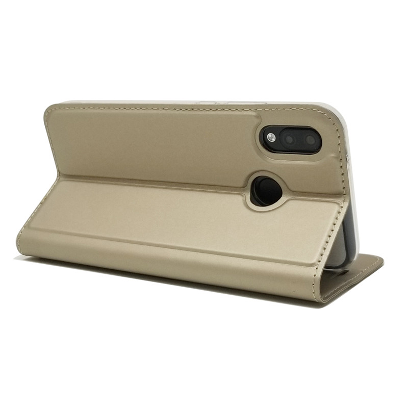 Case Huawei Nova 3e/P20 Lite #เคสฝาพับหนัง PU Magnetic Adsorption Stand Leather Card Holder