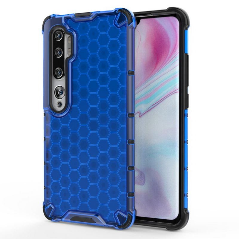 เคส Xiaomi Mi Note 10 Pro #เคสฝาหลังกันกระแทก Honeycomb Shock Absorber TPU + PC + Silicone Hybrid