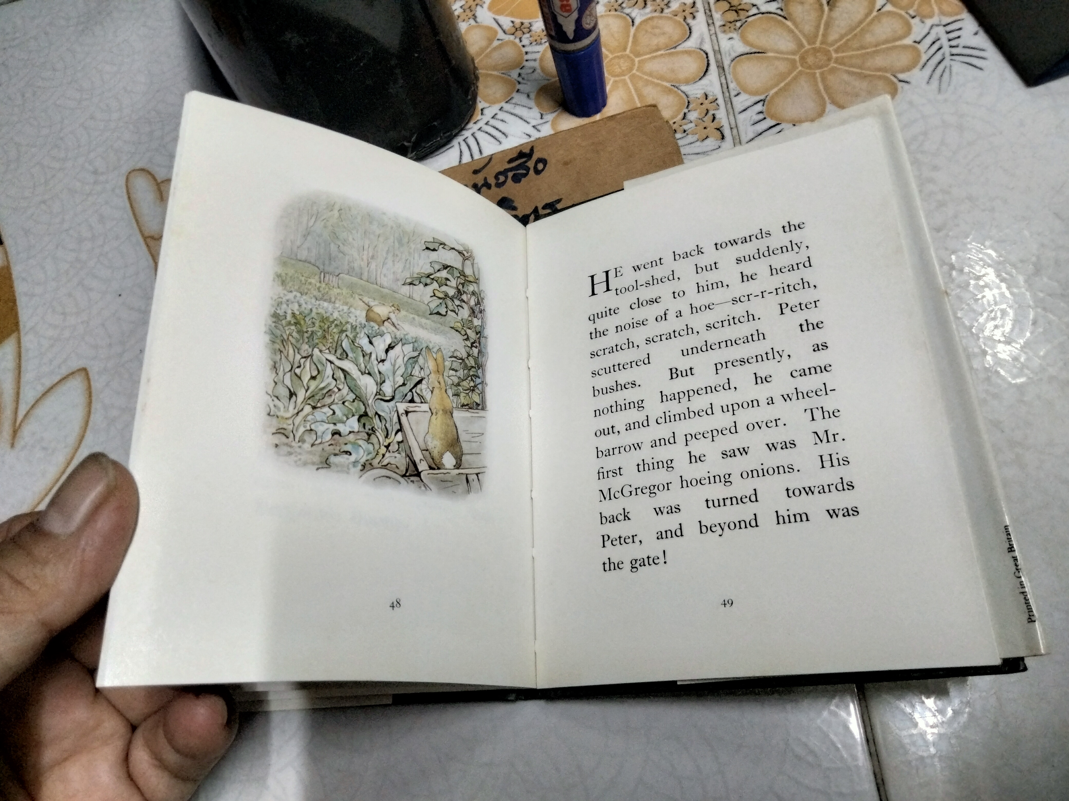 THE TALE OF PETER RABBIT BY BEATRIX POTTER (ฉบับภาษาอังกฤษ) F. WARNE & CO., พิมพ์ 1995 **สินค้าหมด**