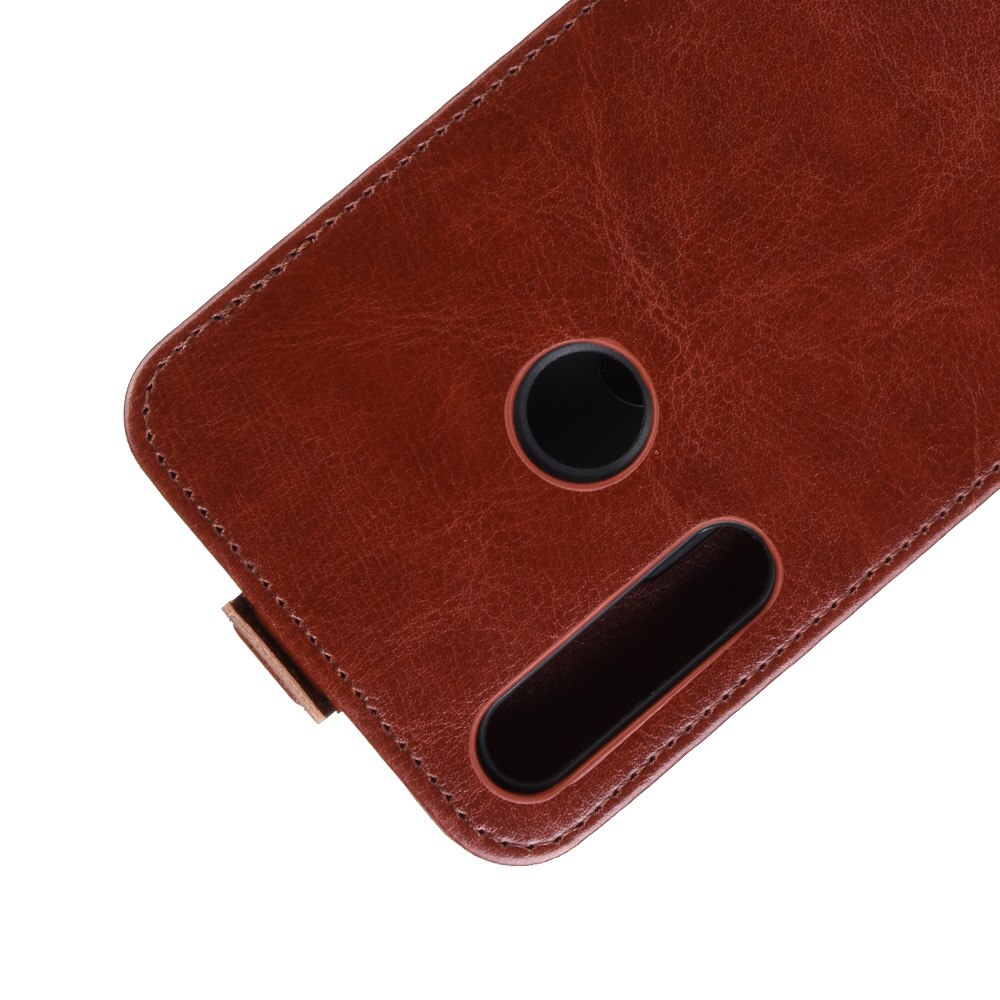 Case Huawei Y9s #เคสฝาพับหนัง PU Crazy Horse แนวตั้ง พร้อมช่องเสียบการ์ด